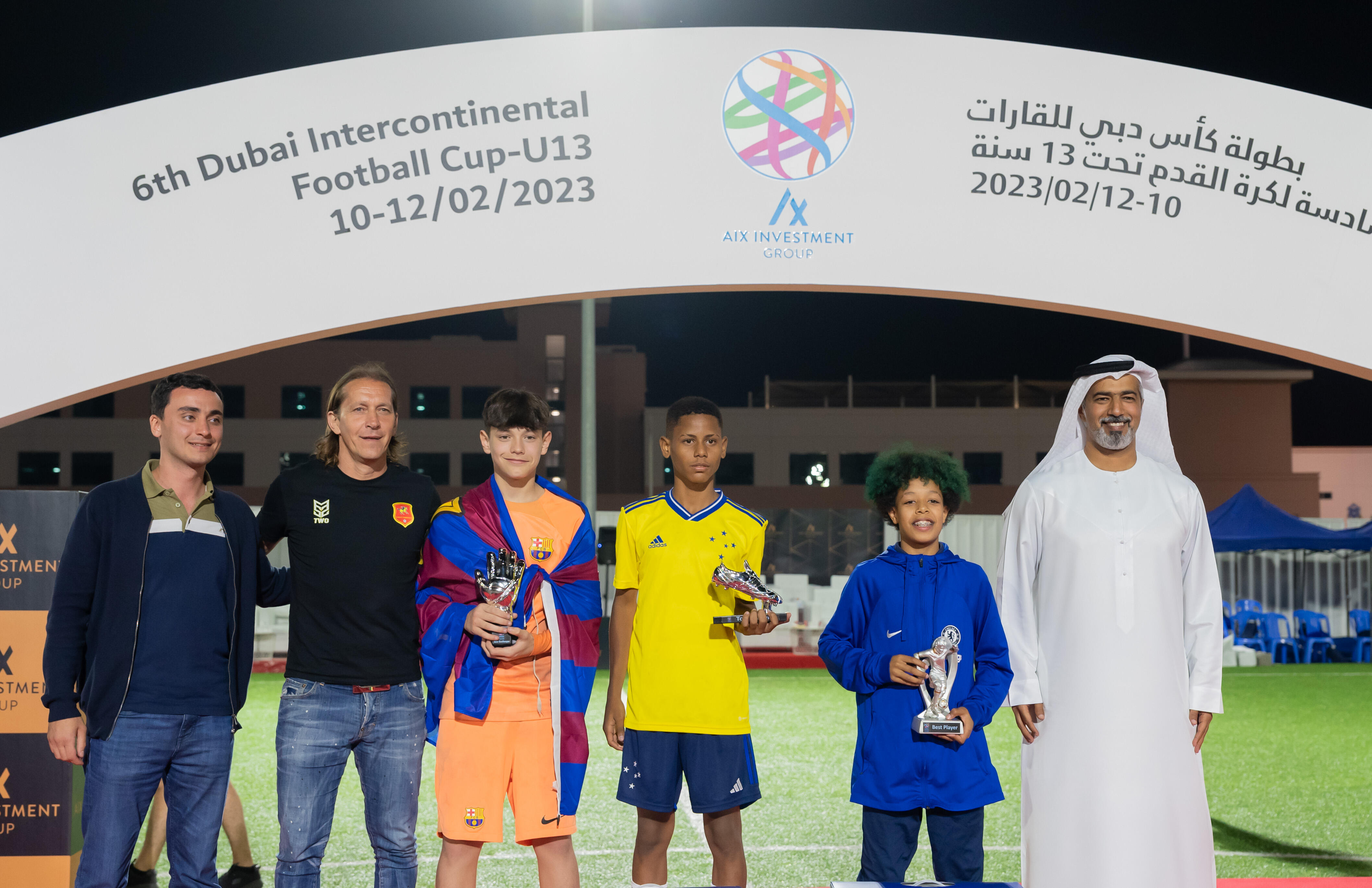Barcelona wins Title of Dubai Intercontinental Football Cup U 13 Al